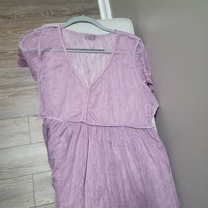 Purple lace top